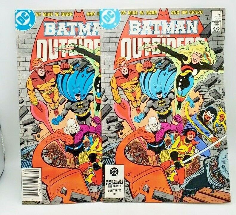 BATMAN AND THE OUTSIDERS #7 COMBO SALE-Newstand & Direct copies 1 Price for both