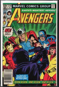 The Avengers #218 Newsstand Edition (1982) The Avengers