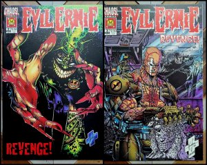 EVIL ERNIE: REVENGE #2, 3 (Chaos 1993) Plus KILLZONE Previews HUGHES & PULIDO