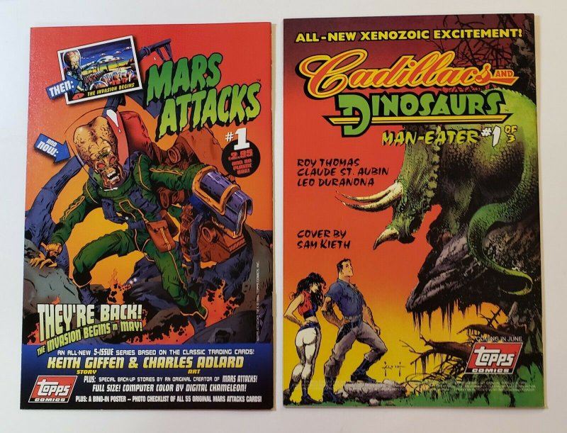 Jurassic Park: Raptors Attack #1-4 Complete Set 1994 Topps Comics VF/NM 