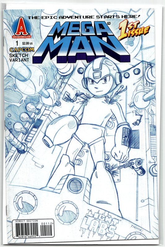Mega Man #1 Variant Cover (2011) Mega Man