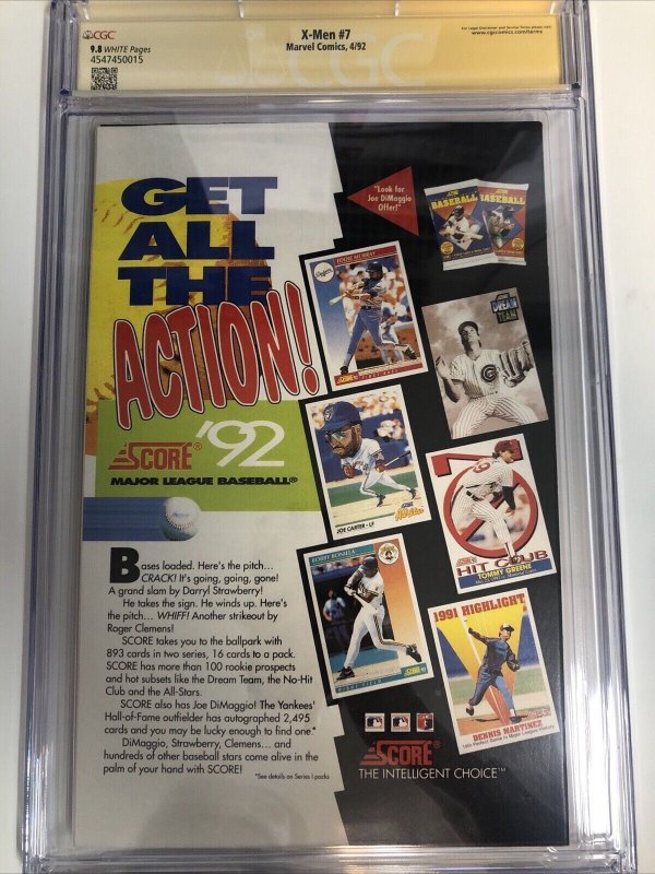 X-Men (1992) #7 (CGC SS 9.8) Signed Jim Lee  * Marvel comics *Scott Lobdell