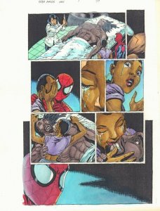 Spider-Man '97 #1 p.39 Color Guide Art - Emotional Glory Grant by John Kalisz