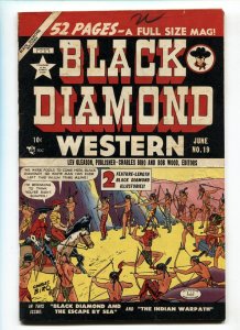 BLACK DIAMOND WESTERN #19-BASIL WOLVERTON ART-1950 VG