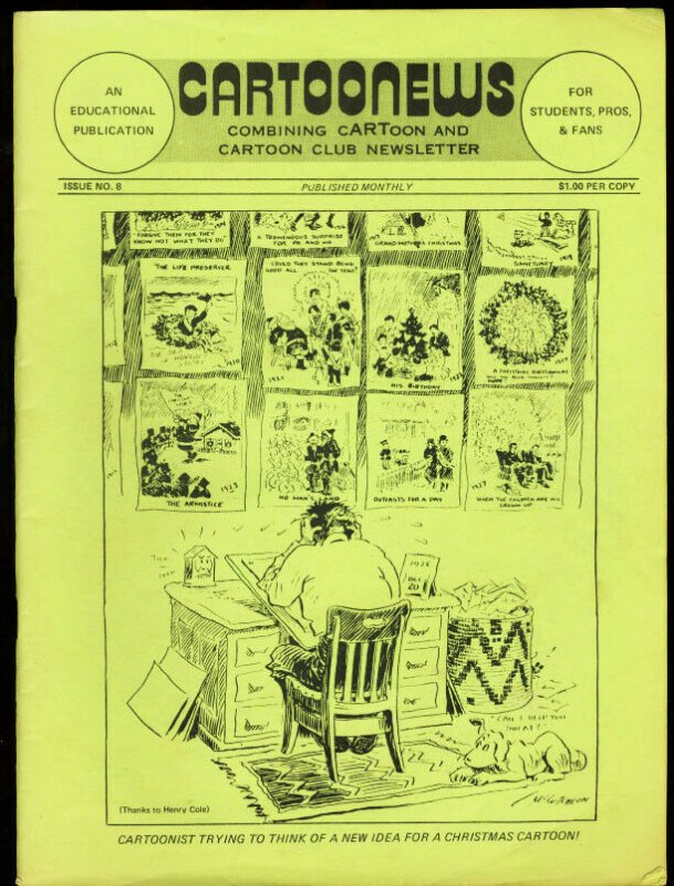 CARTOONEWS #8-1975-JACK KIRBY-MILTON CANIFF VG/FN