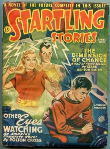 Startling Stories Pulp Spring 1946- Clark Ashton Smith- Polton Cross VG