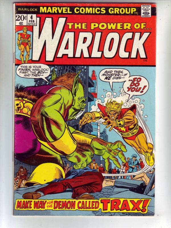 Warlock, the Power of  #4 (Feb-73) VF High-Grade Adam Warlock