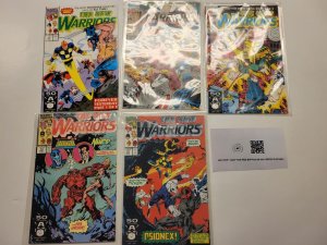 5 New Warriors Marvel Comic Books #12 13 14 15 13 TJ3