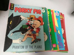 Porky Pig 14 Issue Silver Bronze Age Cartoon Comics Lot Run Set Collection rare