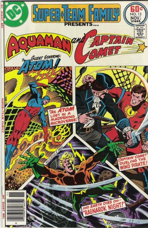 Super-Team Family #1-15 (1975)  complete set  average grade VF 8.0  see desc.