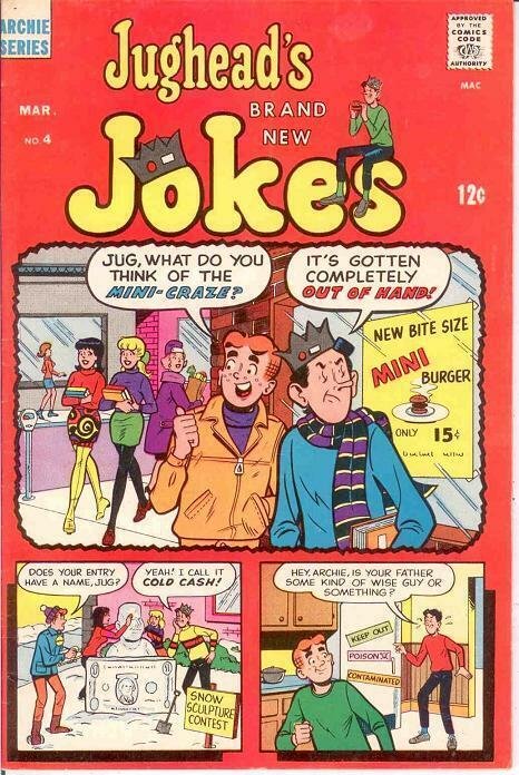 JUGHEADS JOKES (1967-1982)4 F-VF March 1968 COMICS BOOK