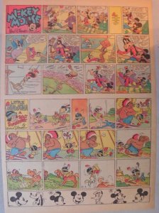 Mickey Mouse Sunday Page by Walt Disney from 11/2/1941 Tabloid Page Size 