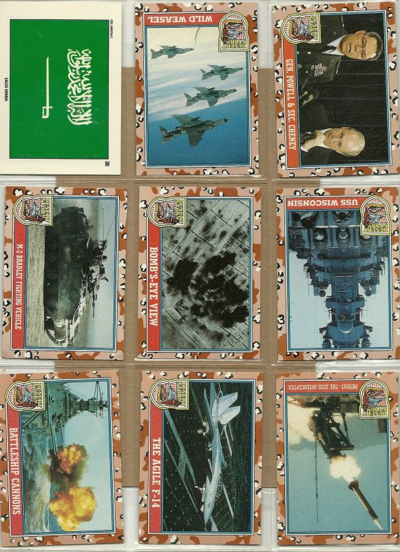 Desert Storm Series 2 Trading Cards