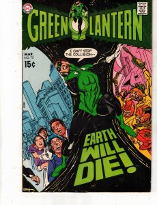 Green Lantern #75 (1970) VF+ PRICE DROP! EARTH WILL DIE!  BEANTOWN CERTIFICATE!