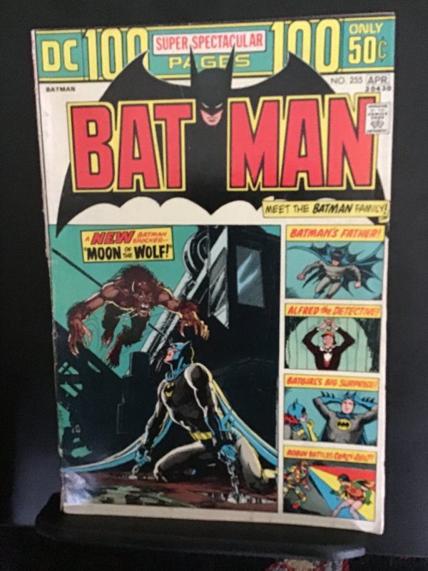 Batman #255 (1974) high-grade Neal Adams werewolf key! VF Wow!