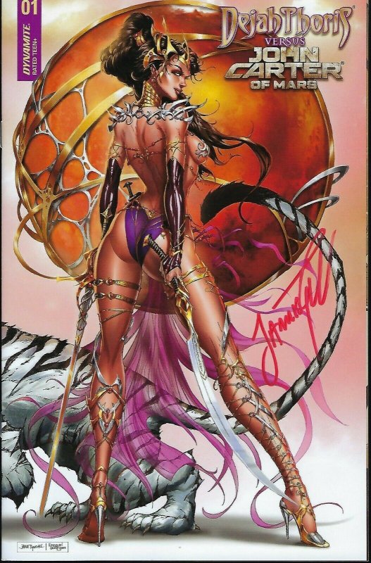 Dejah Thoris VS. John Carter #1 Tyndall Lim/250 Wrap Trade Cover Signed/Cert  NM