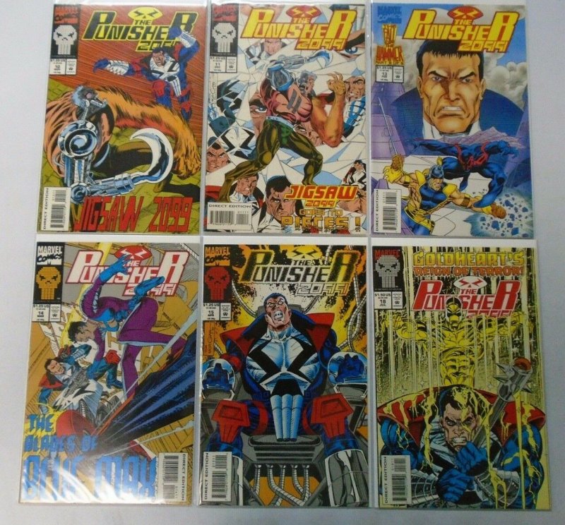 Punisher 2099 Lot from:#1-18 12 Different 8.0 VF (1993-94)