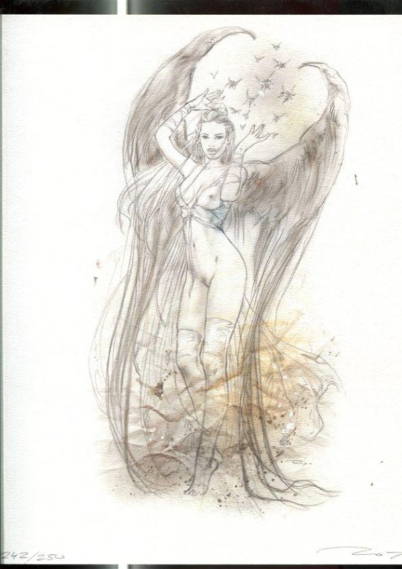 Luis Royo: Fantastic Art (album con litografia numerada 242 de 250 y estuche)...