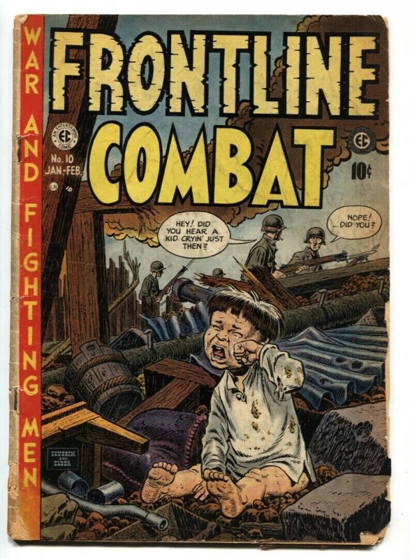 FRONTLINE COMBAT #10 Brutal Crying Child cvr 1953-EC-NAPOLEON-ANZIO