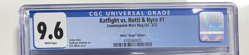 CGC 9.6 | Katfight Vs. Notti & Nyce #1 | White Virgin Edition