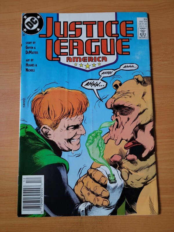 Justice League America #33 ~ DOLLAR BIN ~ 1989 DC Comics