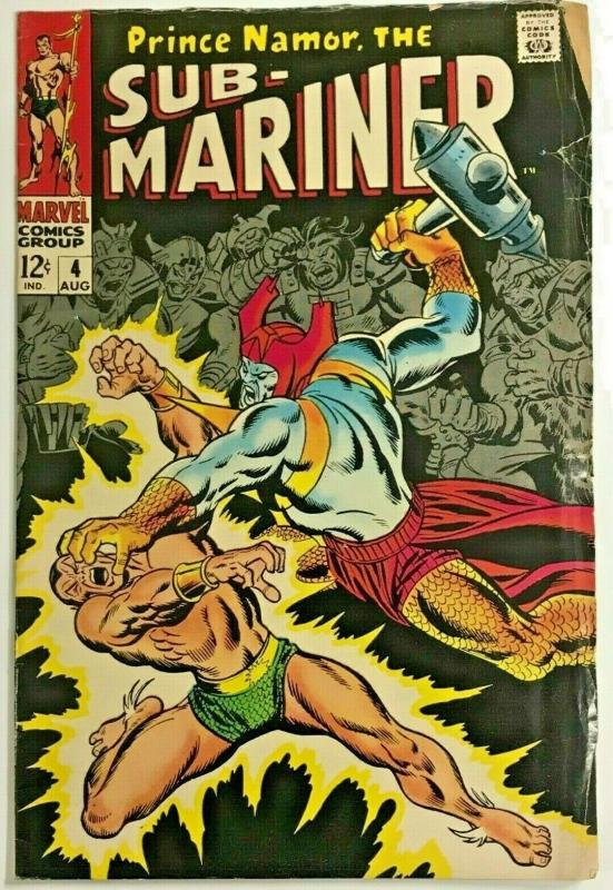 SUB-MARINER#4 GD/VG 1968 MARVEL SILVER AGE COMICS