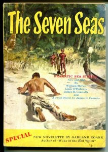 Seven Seas #1 Winter 1953-Barye Phillips cover-1st issue-pulp adventure-VG 