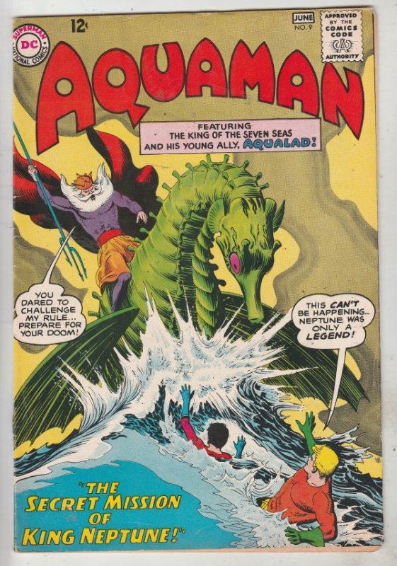 Aquaman #9 (Jun-63) VF+ High-Grade Aquaman, Aqualad