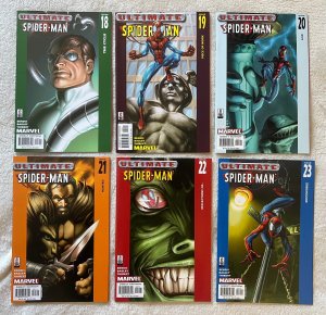 Ultimate Spider-Man LOT #18-23 - Mark Bagley Covers. Bendis Story (9.0/9.2) 2002