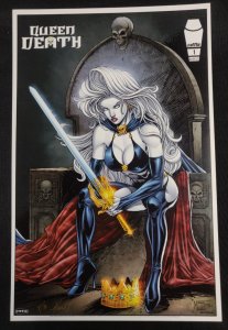 Lady Death: Chaos Rules #1 - Queen Death 11 x 17 Print Ltd 4/5 signed (2021)