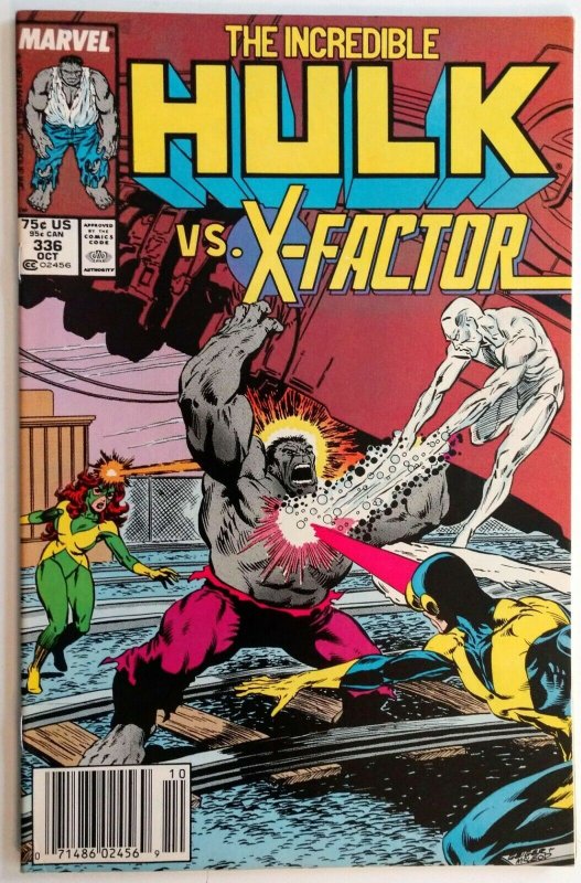 Incredible Hulk #336 NEWSSTAND, X-Factor App