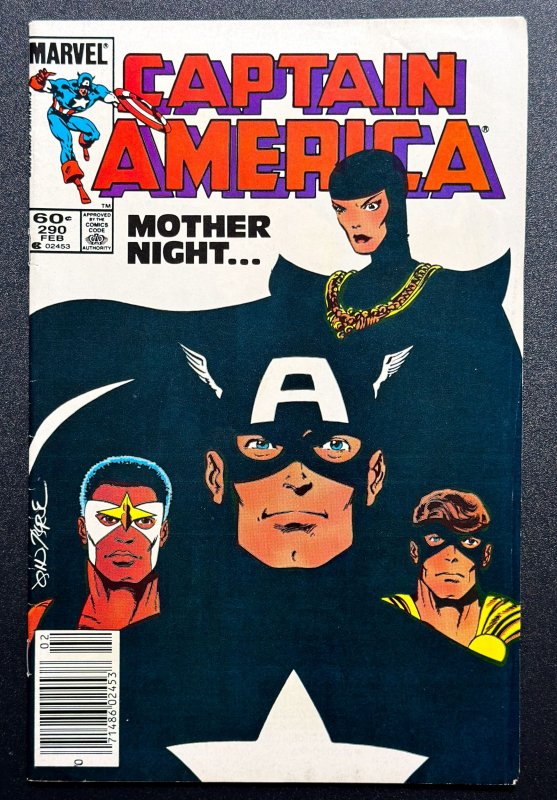 Captain America #290 (1984) 1st App of Mother Superior - Newsstand - VF