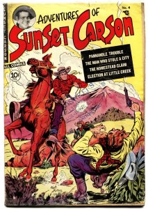 Sunset Carson #4 1951 Kit Carson Keats Petree Golden Age Western 