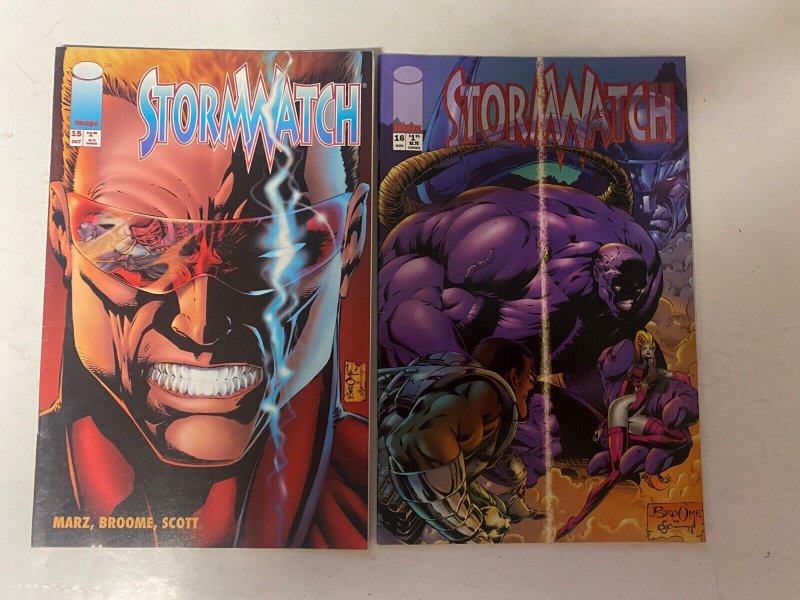 6 StormWatch IMAGE comic books #1 2 6 7 15 16 37 KM28