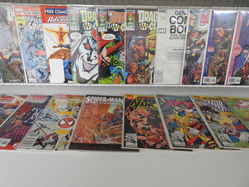 Huge Lot 130+ Comics W/ Transformers, Spider-Man, Fantastic Four+ Avg Fine+