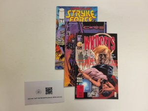 3 Image Comics #1 Strike Force + #6 Wild Core + #17 Wildcats 89 TJ9