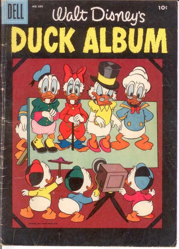 DUCK ALBUM F.C. 686 VG 1956 COMICS BOOK