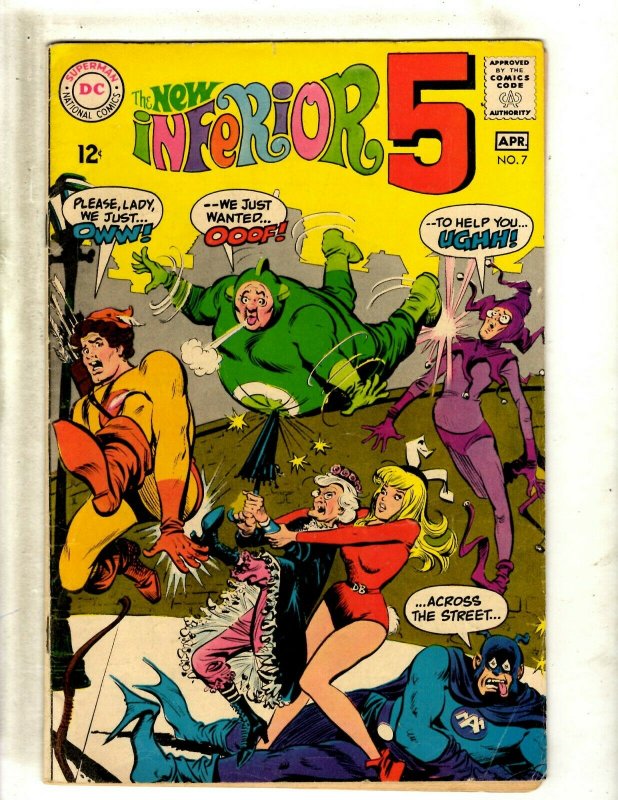 The New Inferior Five 5 # 7 FN DC Silver Age Comic Book Parody J462