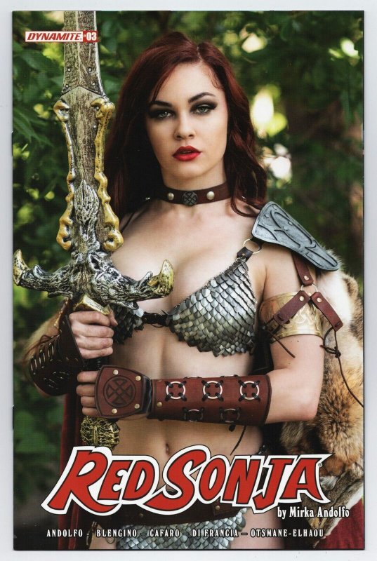 Red Sonja #3 Cvr E Cosplay Variant (Dynamite, 2021) NM 