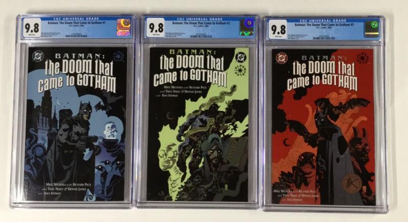 Batman The Doom That Came To Gotham 1 2 3 1-3 Cgc 9.8 White Pages Dc Comics