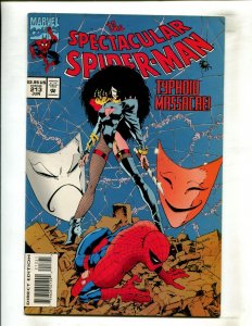 SPECTACULAR SPIDER-MAN #213 (9.2) TYPHOID!! 1994