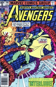 Avengers #194 - George Perez, Joe Rubinstein Cover Art. (6.0) 1980