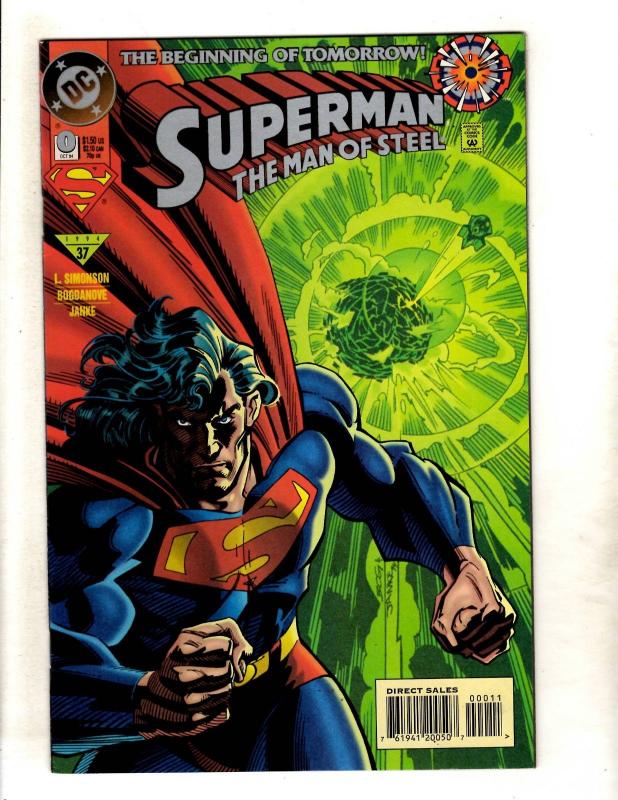 12 Superman Man Of Steel DC Comics # 30 (2) 31 32 33 34 35 36 121 123 125 0 J329