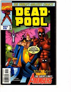 Deadpool # 10 NM 1st Print Marvel Comic Book X-Force X-Men Cable Domino J198