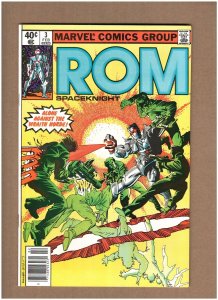 Rom Spaceknight #3 Newsstand Marvel Comics 1980 Sal Buscema VF+ 8.5