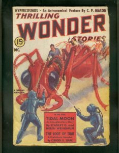 Thrilling Wonder Stories Pulp December 1938-WILD ANT COVER-