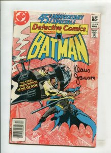 DETECTIVE COMICS #512 (9.2) NEWSSTAND, SIGNED KLAUS JANSON!! 1982