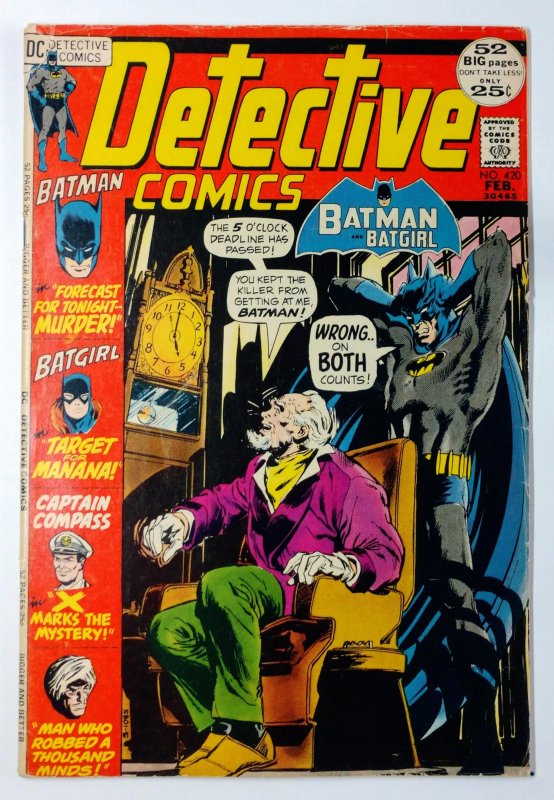 Detective Comics #420 (VG+, 1972)