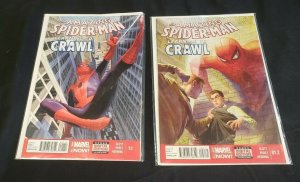 THE AMAZING SPIDER-MAN 4PC (VF/NM) BAGGED & BOARDED, LEARNING TO CRAWL 2010-14