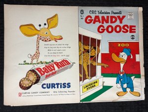 1956 GANDY GOOSE #5 GD+ 2.5 CBS Television / Pine Comics COVER ONLY